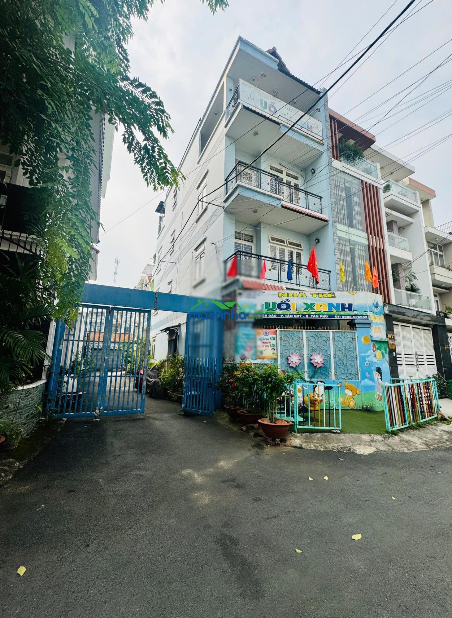 Gò dầu: hẻm nhựa 8m có lề rộng, đối diện công viên nội bộ. dt: 4.5x17m, vuông, nhà 4 tầng còn mới - 3