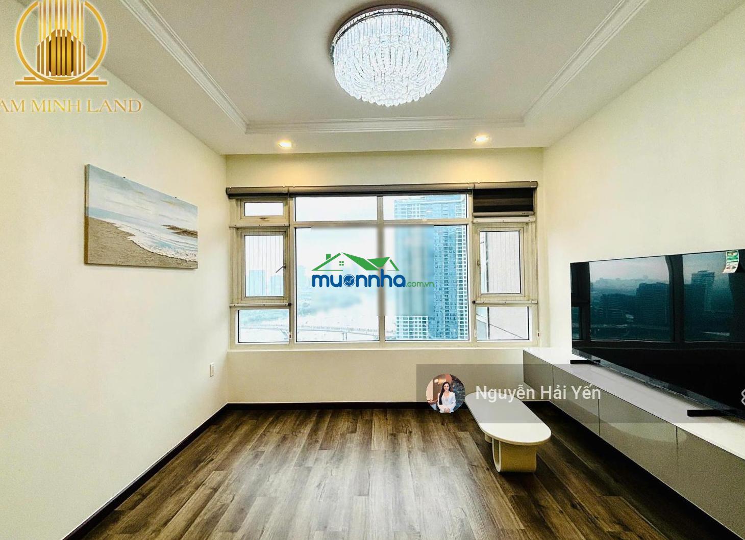 Hải yến nam minh land - cho thuê căn hộ saigon pearl 3 phòng ngủ, tầng cao, view sông, nội thất đẹp