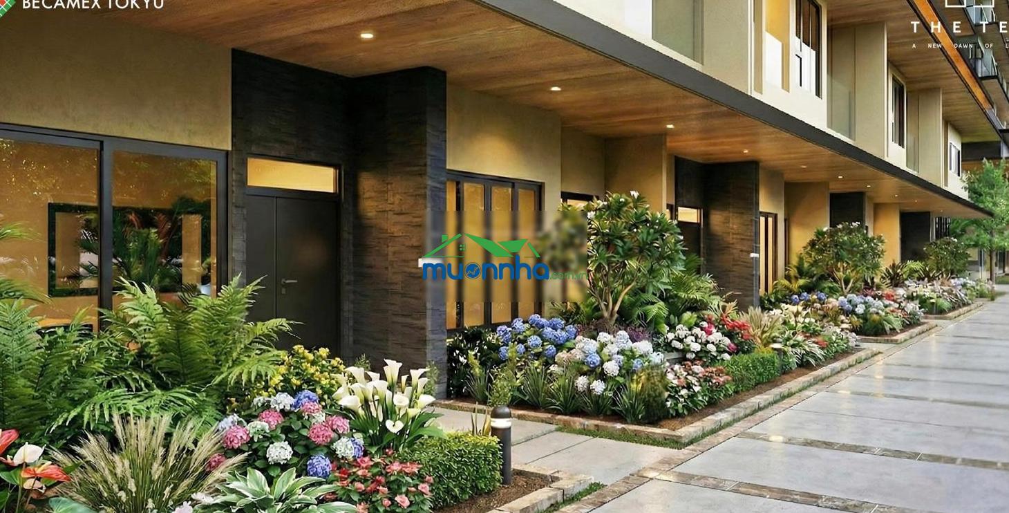 Bán căn hộ townhouse đã thiết kế sẵn nội thất tại the ten