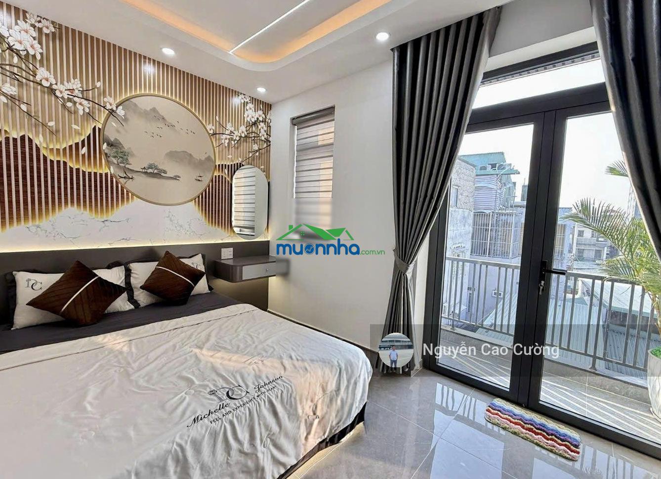 Nhà đẹp 4.5x14m, 1 lửng 3 lầu hẻm 6m 1/ ngắn lê văn khương, gần bến xe buýt thới an, q12