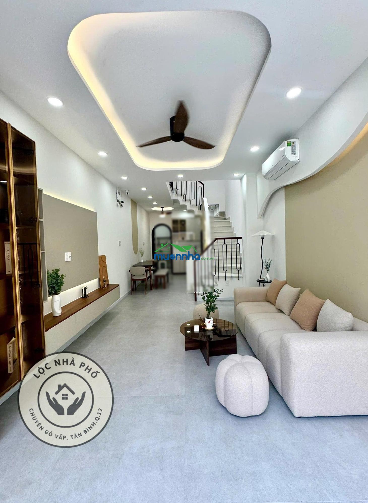 60m2, bán nhà đẹp 3pn, 2 tầng, hẻm 4m, 1/ quang trung, p10 gò vấp, 6 tỷ 6 (ngay vincom) - Ảnh 2