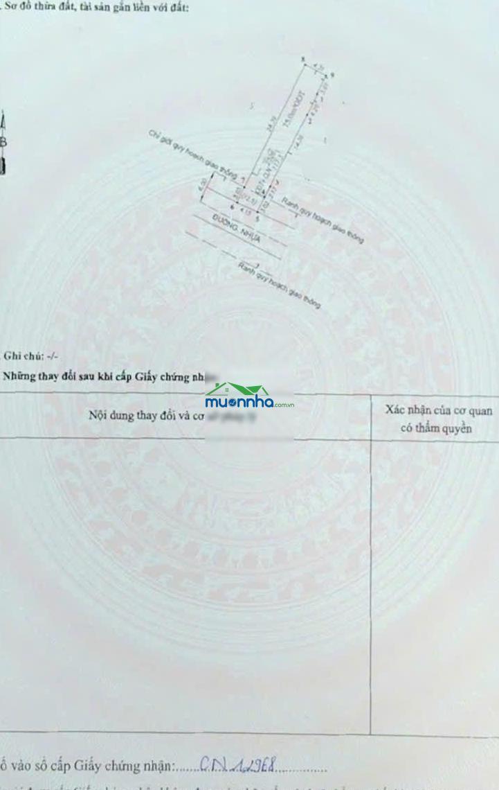 Đất 117,3m2 kdc gần khu hành chính, phường dĩ an, tp dĩ an