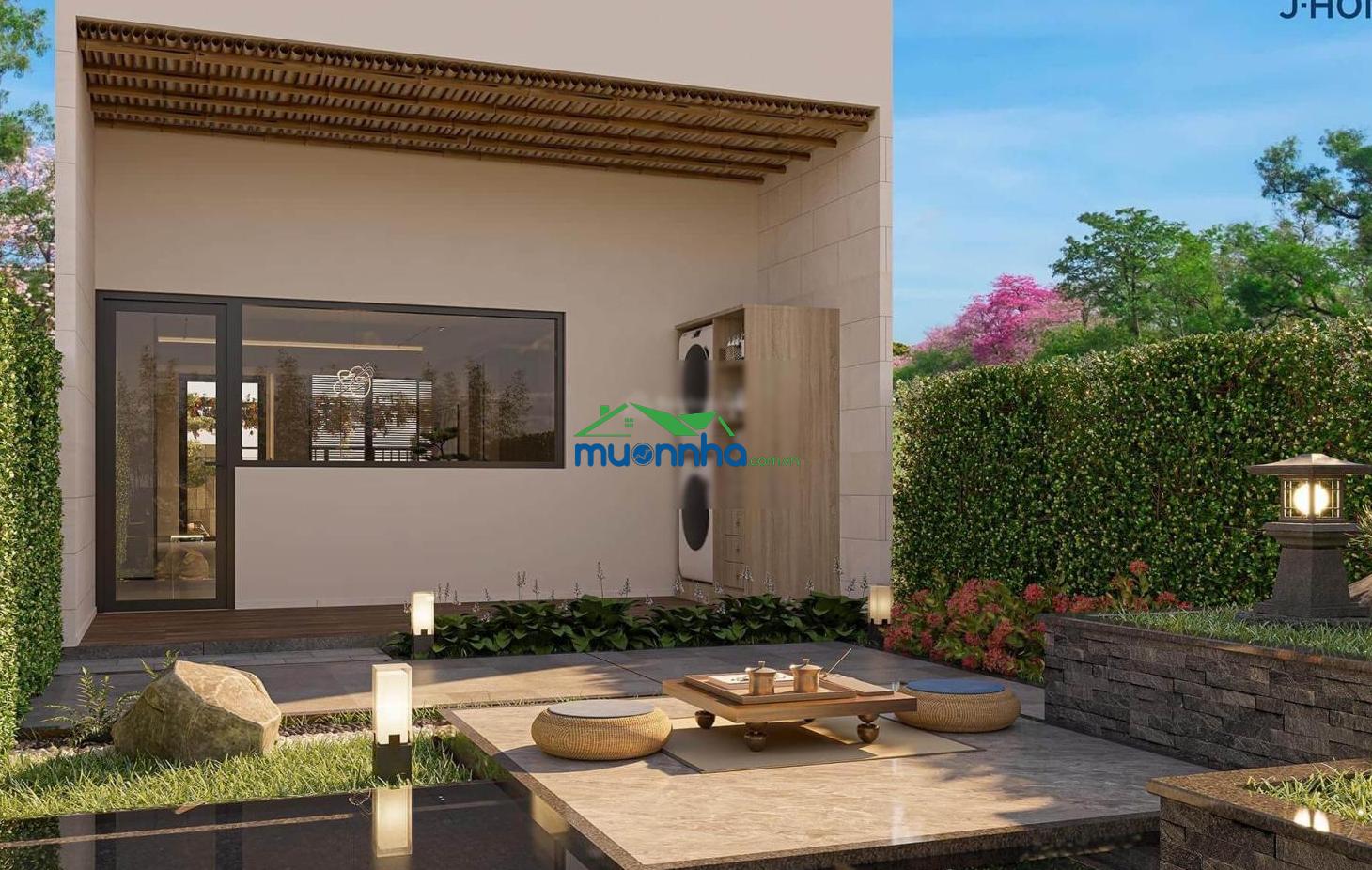 Giá thuê 7 triệu/tháng - nhà phố thuận an sân vườn mới 100% - miễn phí ql - có gara ô tô riêng