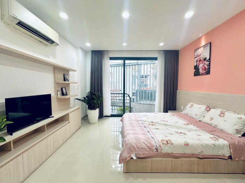 Thuê ngay 1pn mới toanh 35m2 tại d5 gần ngã tư hàng xanh và quận 1