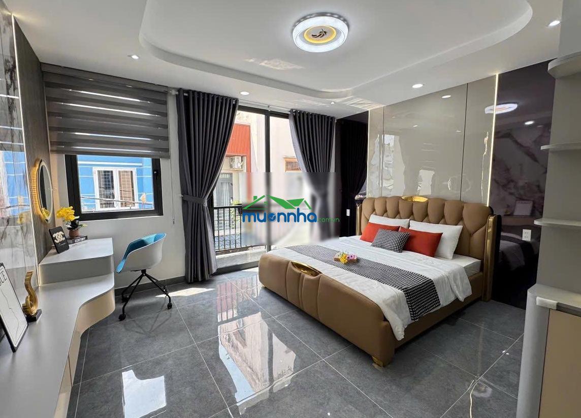 Xây mới- 4 tầng lầu- hẻm xe hơi thông- ngang rộng - full nội thất- tiện mở văn phòng công ty - 2