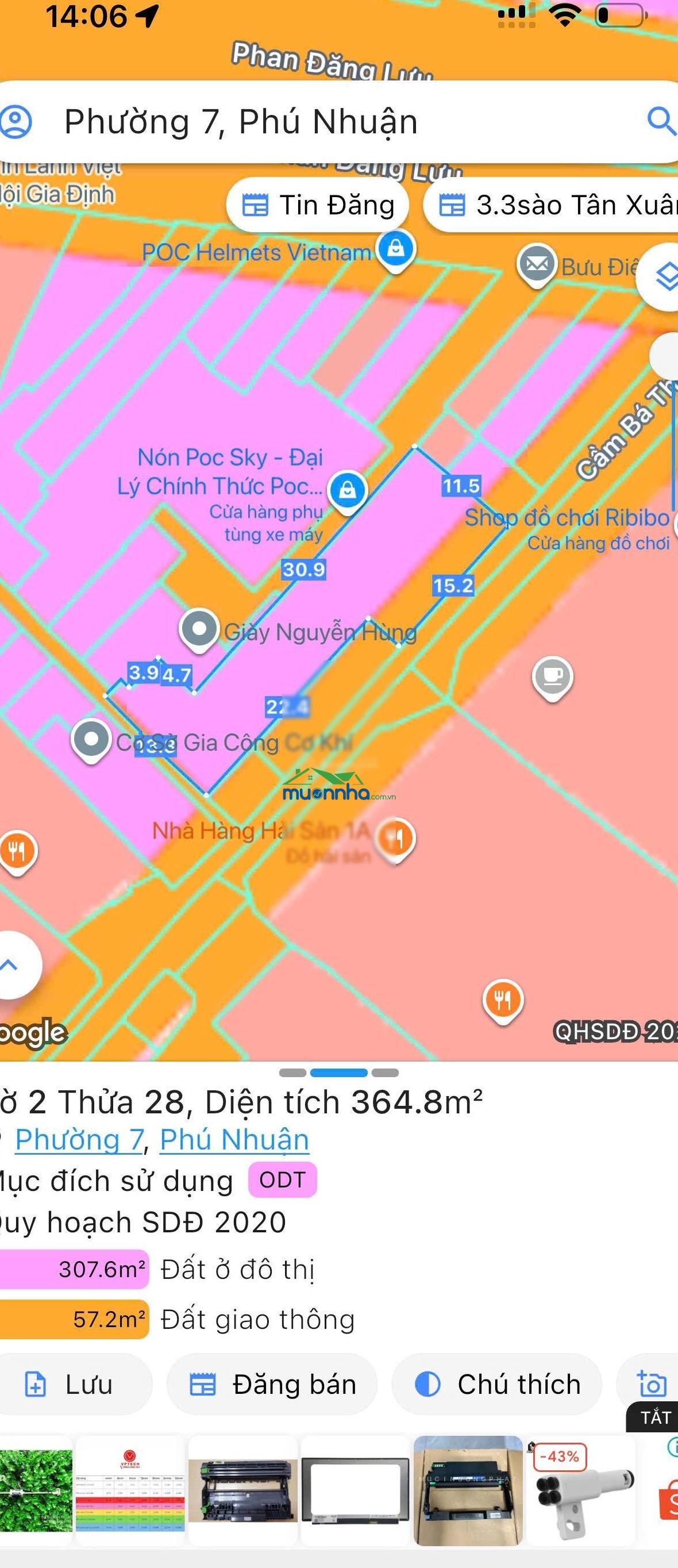 Số 2 cầm bá thước mt khủng ngang 37,xm (15+22.x) ngay phan đăng lưu phú nhuận đảm bảo hiếm có.