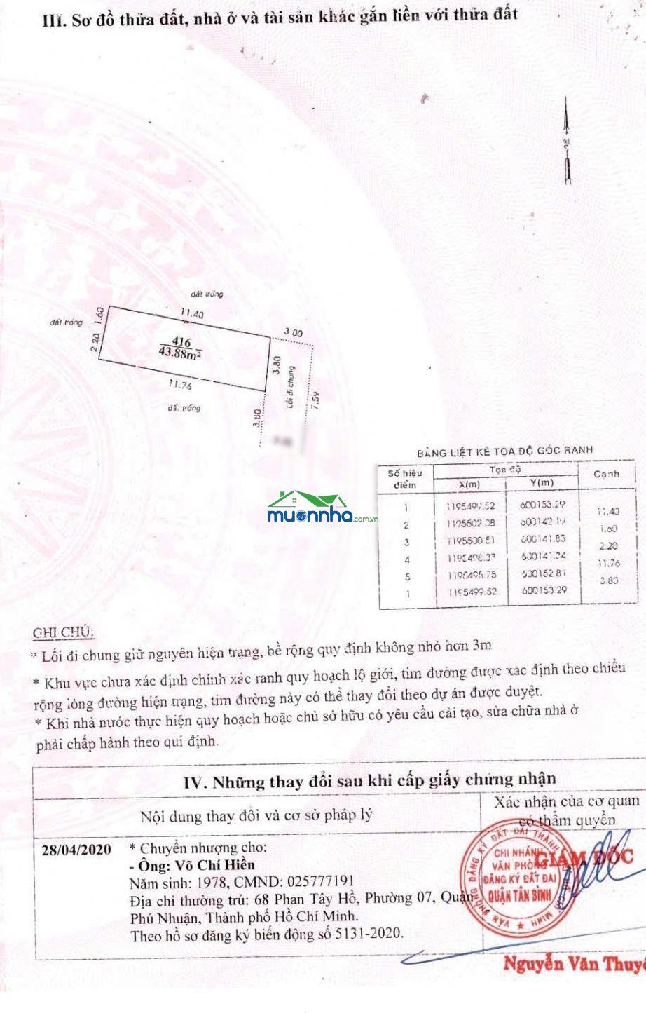 Bán nhà riêng ( đất trống) tại 15/6 đường sông thương, p 2, q.tân bình, giá cực chất 6,4 tỷ, 44 m2
