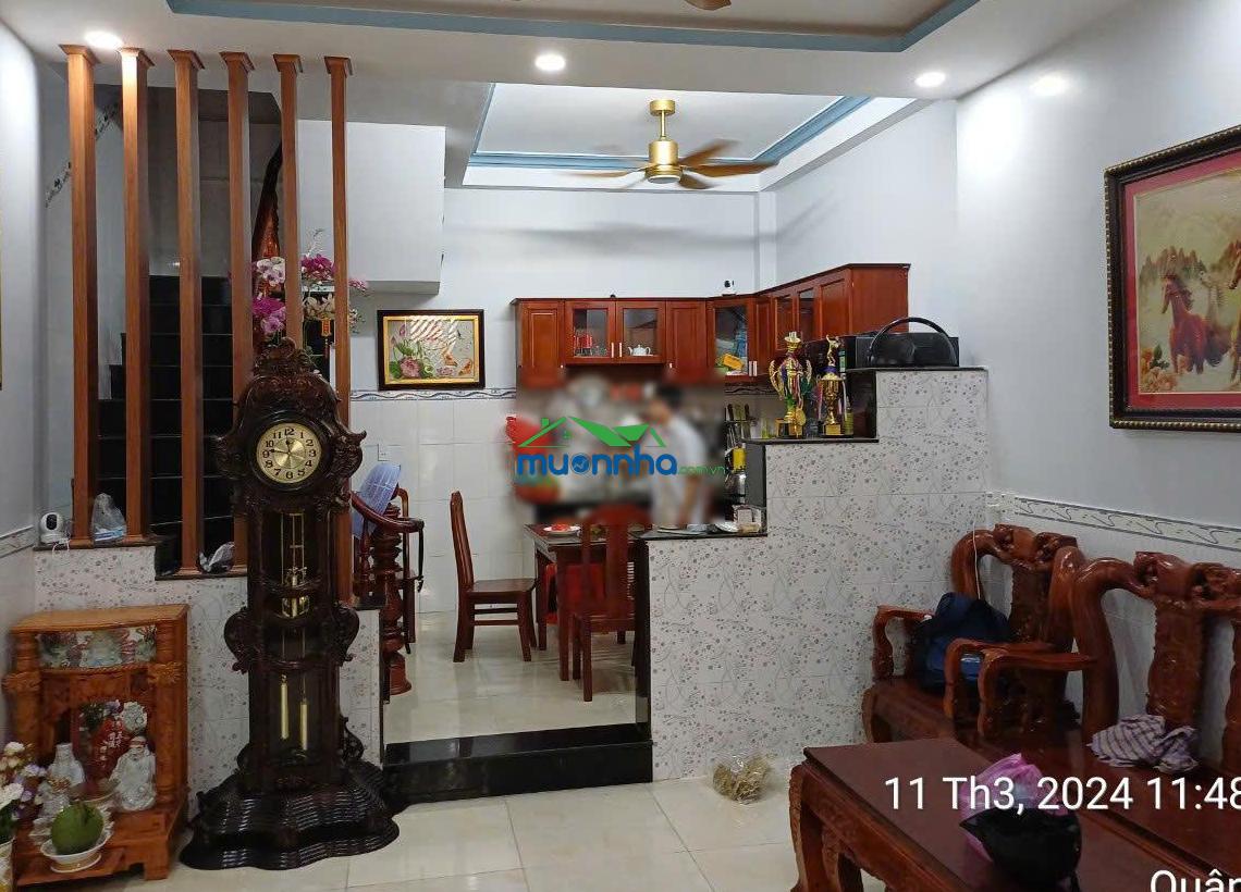 Bán nhà 4,5x10, 1 trệt 2 lầu sân thượng kiên cố hẻm xe hơi tân thới hiệp gần metro gò vấp 3,7 tỷ - 4