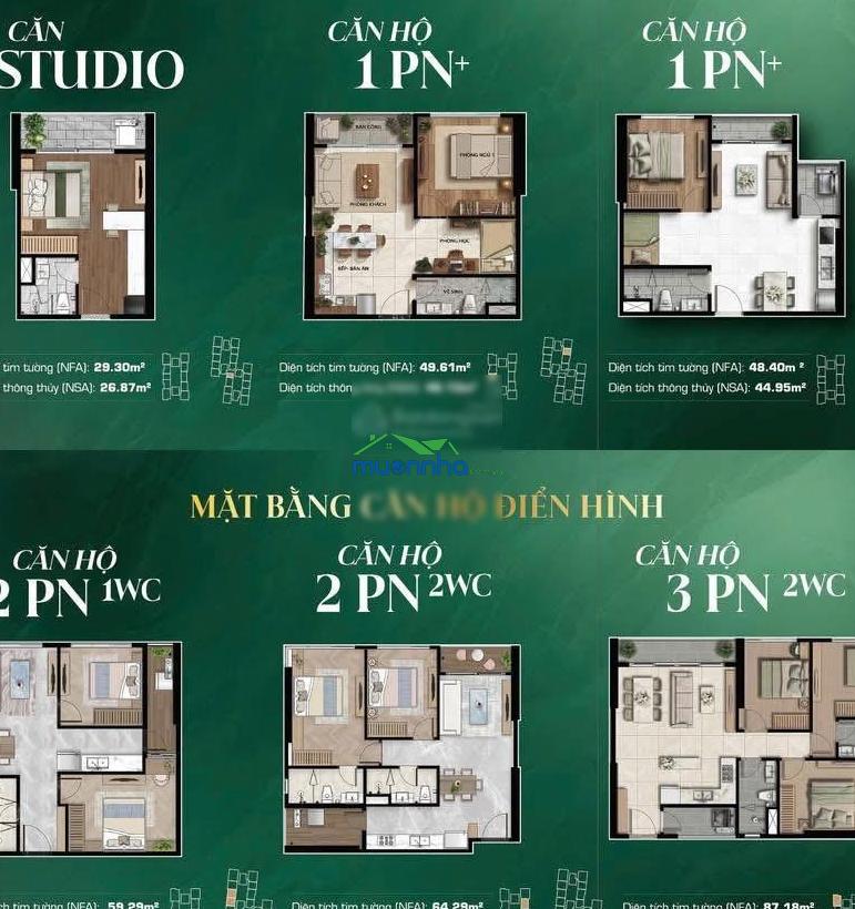 Căn hộ 2pn view sông gần thủ đức - nhận nhà đầy đủ nội thất