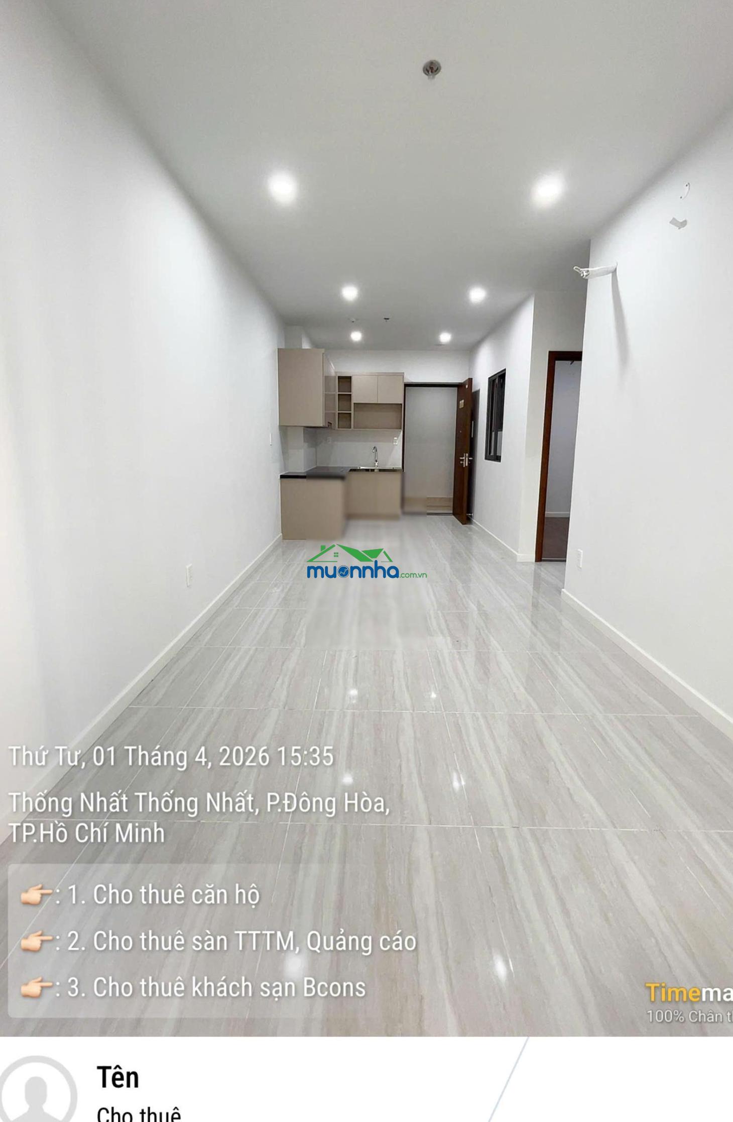 Thuê căn hộ chỉ 6tr2/th deal quá hời mùa này