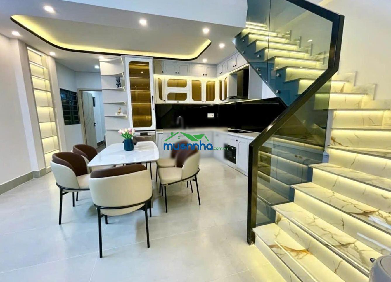 Nhà phố hiện đại full nội thất - 4