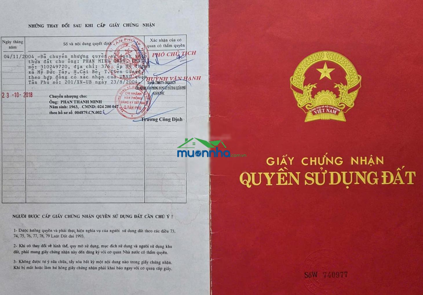Chính chủ cần bán lô đất vị trí đẹp tại phường phú thạnh, quận tân phú, tp hcm hẻm xe hơi 10m - 2