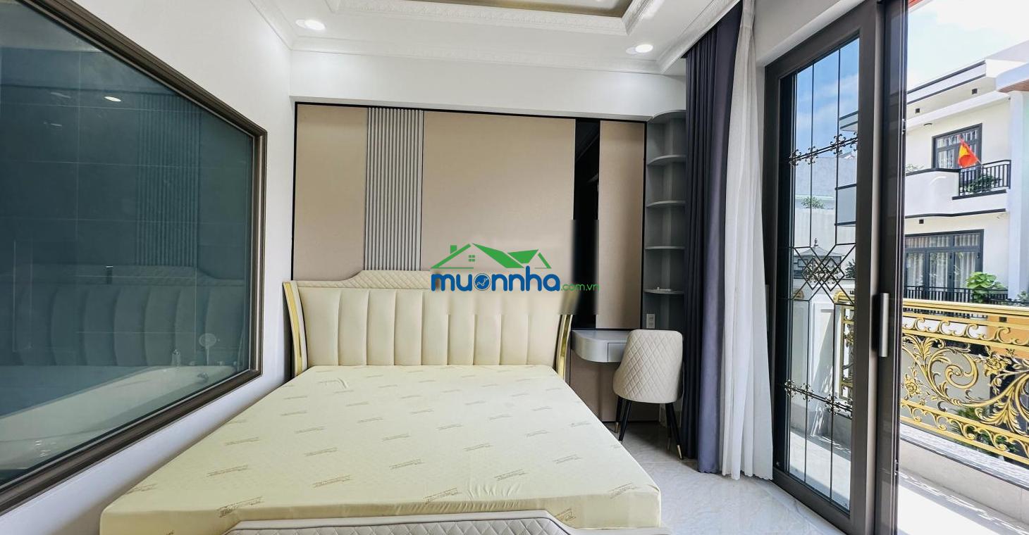 9801 - bán nhà 1 trệt 3 lầu full nội thất gần go dĩ an, p. đông hòa, tp. dĩ an - 4pn - đường 12m