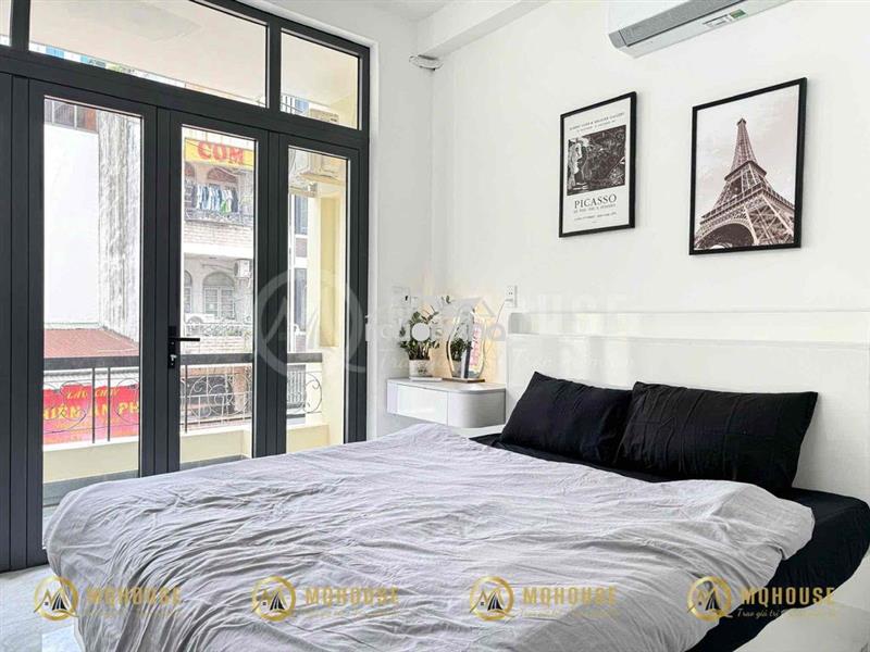Cho thuê căn hộ dịch vụ 50m2 ban công- máy giặt riêng ở điện biên phủ
