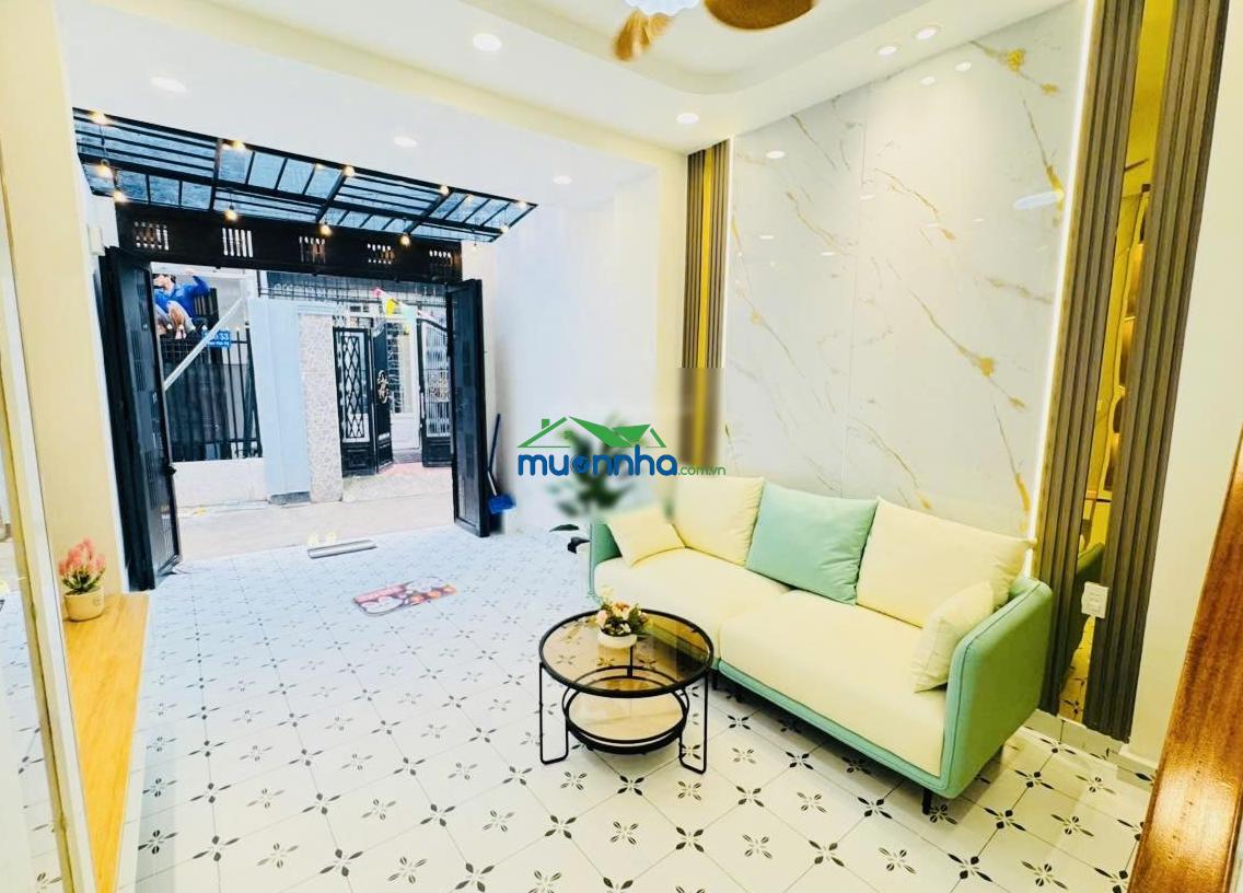 Hxh - phan văn trị, cạnh phạm văn đồng, emart, 2 tầng, 3pn, có 1pn trệt, dt: 44m2, shr, full nt - 2