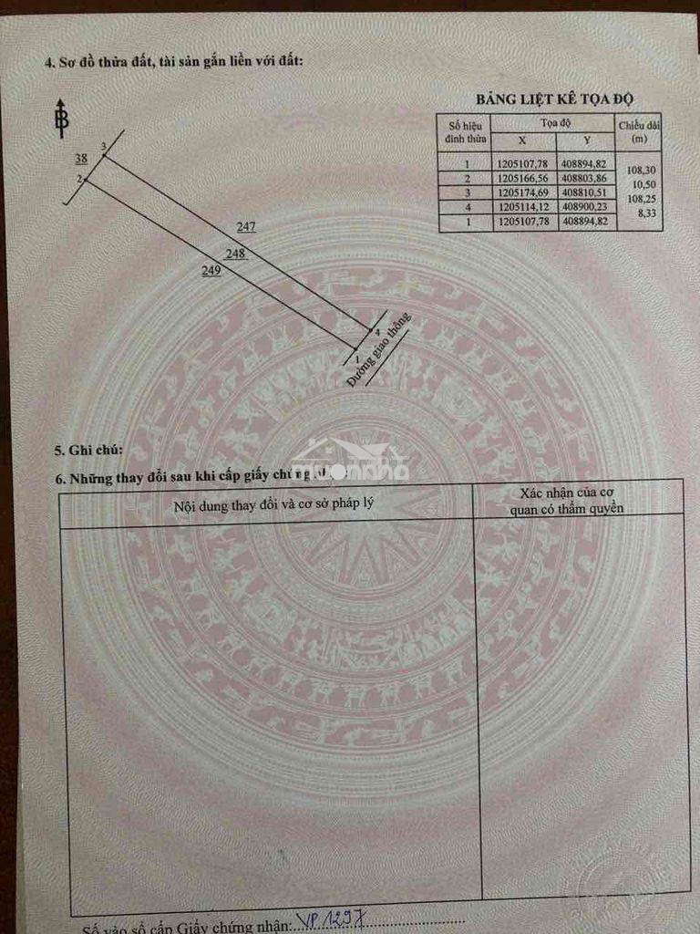 Đất hẻm xe hơi phường phước tân 1013m2