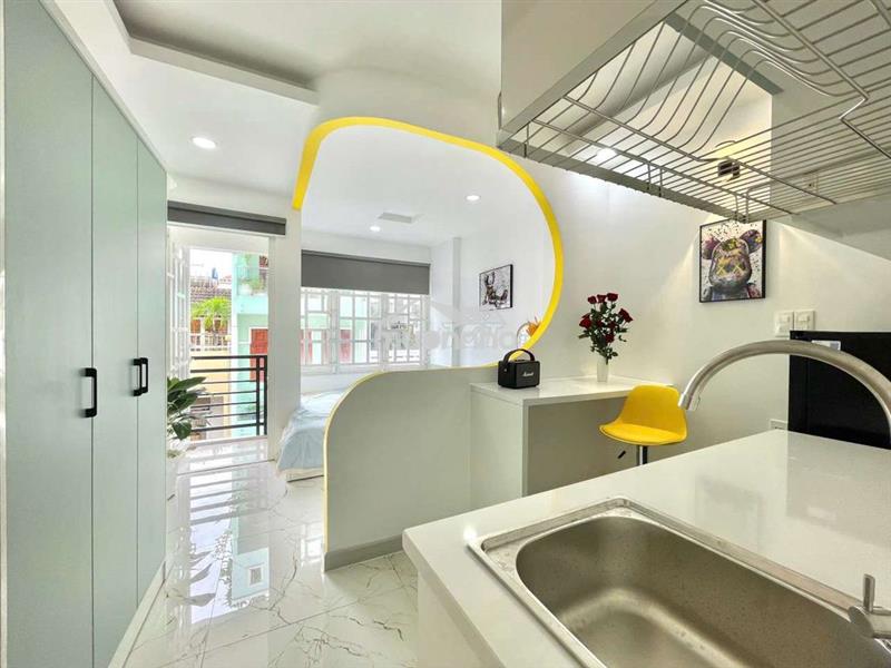 Cho thuê căn hộ 1 phòng ngủ đủ nội thất - quận 1 - gần nguyễn trãi