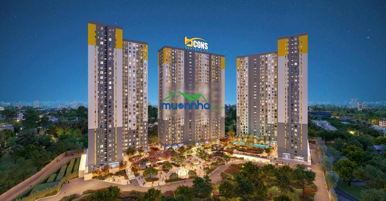 Chính chủ bán gấp căn góc view đẹp cc bcons center city tại thống nhất, 3,5 tỷ, 60m2, 2pn, 2wc