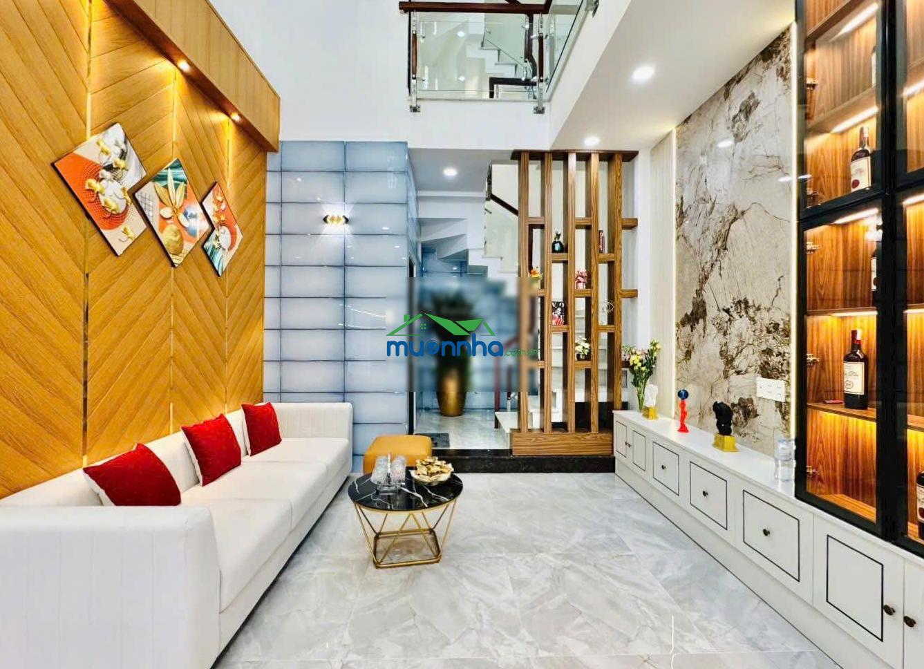 Chính chủ bán căn gò vấp. với 45.3m² lê đức thọ giá 1 tỷ 950, xây 1 trệt 3 lầu. hẻm 5m, sổ sẵn