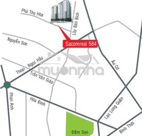 Cho thuê chung cư sacomreal 584 lũy bán bích, 100m2(3pn) đầy đủ nt. - 2