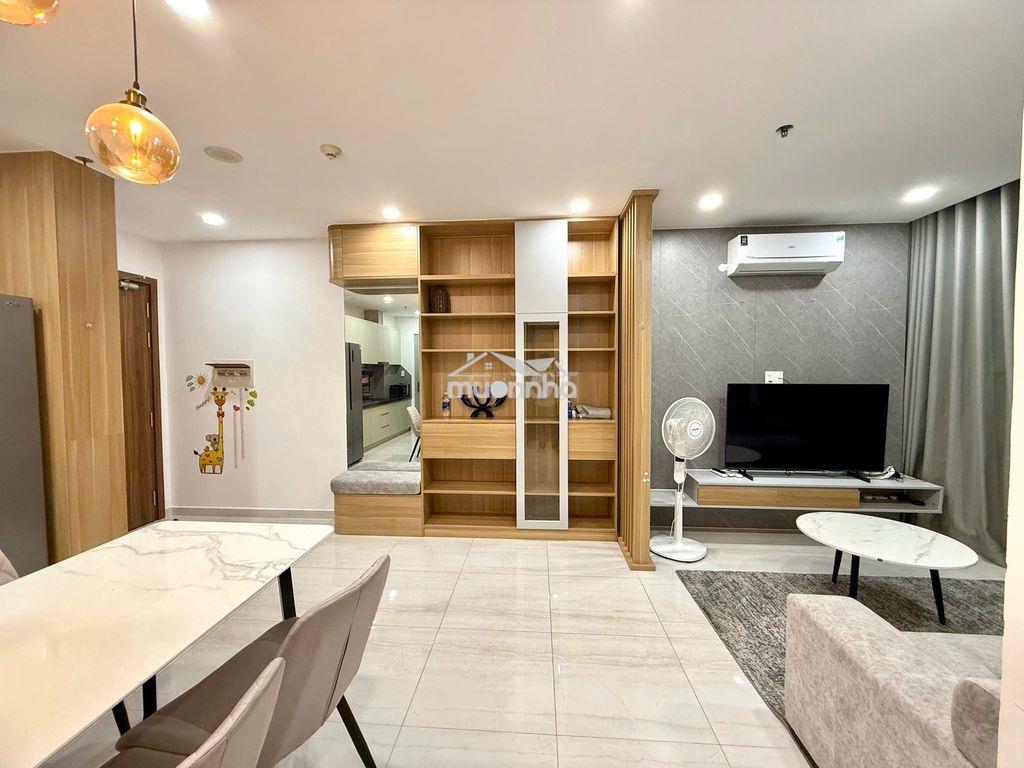 Cho thuê căn hộ happy one central, nội thất cao cấp 2pn căn góc rộng - 2