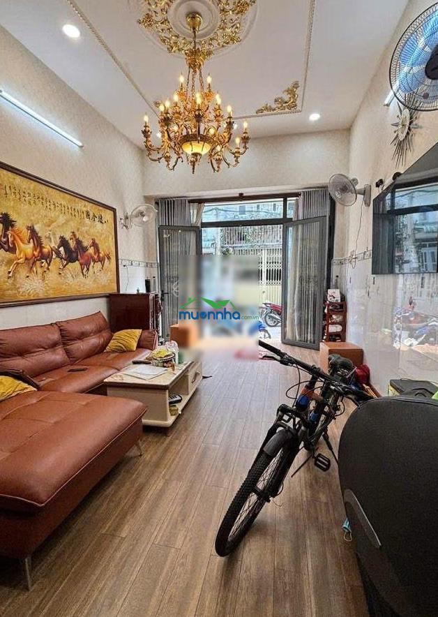 Bán nhà đường nhựa 6m, 4*14m, 4 tầng, 6,55 tỷ, giáp lê văn quới