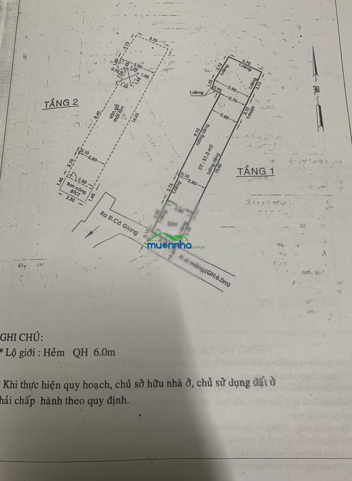 Nhà chính chủ cần bán, nhà cũ tiện xây lại mới