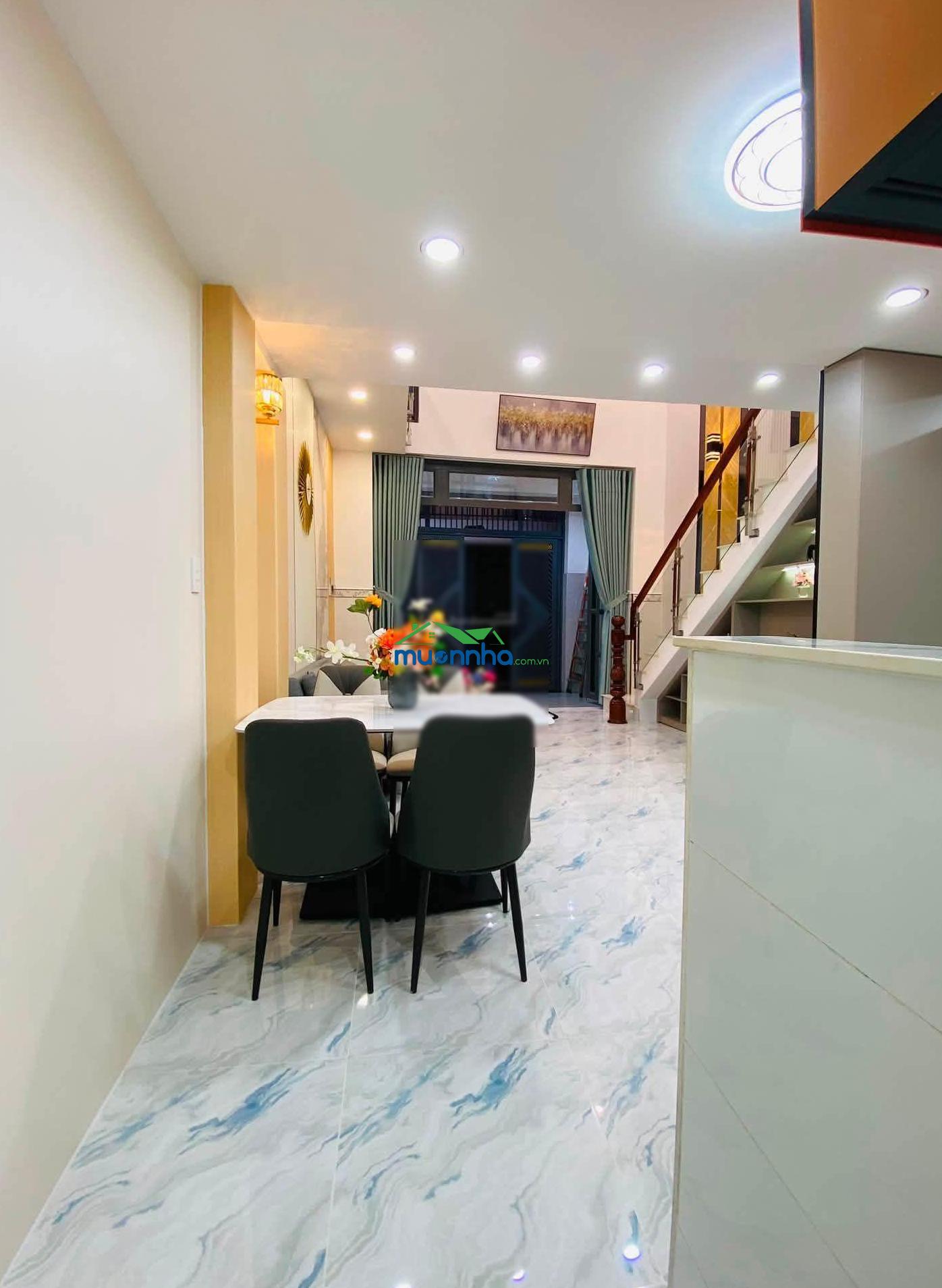 Nhà xây mới 4 tầng, nở hậu đẹp 5m, nội thất đẹp, đầy đủ, gần st emart phan huy ích - 2