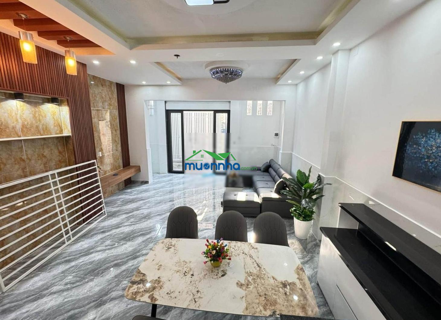 51,4 m² thống nhất 3 tầng 4pn 4wc, ngang 5,8m x 9,5m