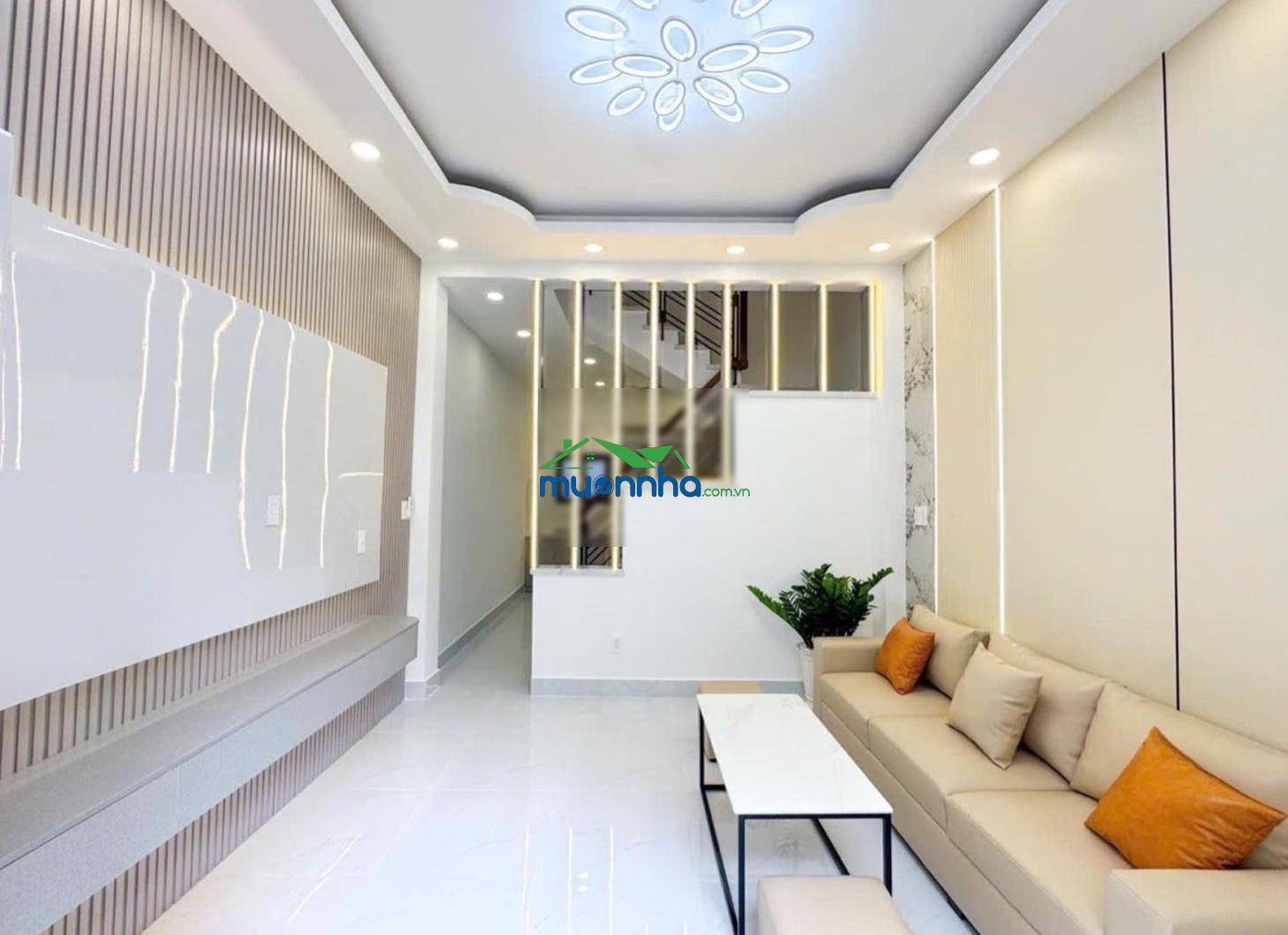 Nhà 2 tầng mới hẻm xe hơi trần xuân soạn - đầy đủ nội thất - kdc hiện hữu - hoàn công - giá 4tỷ960