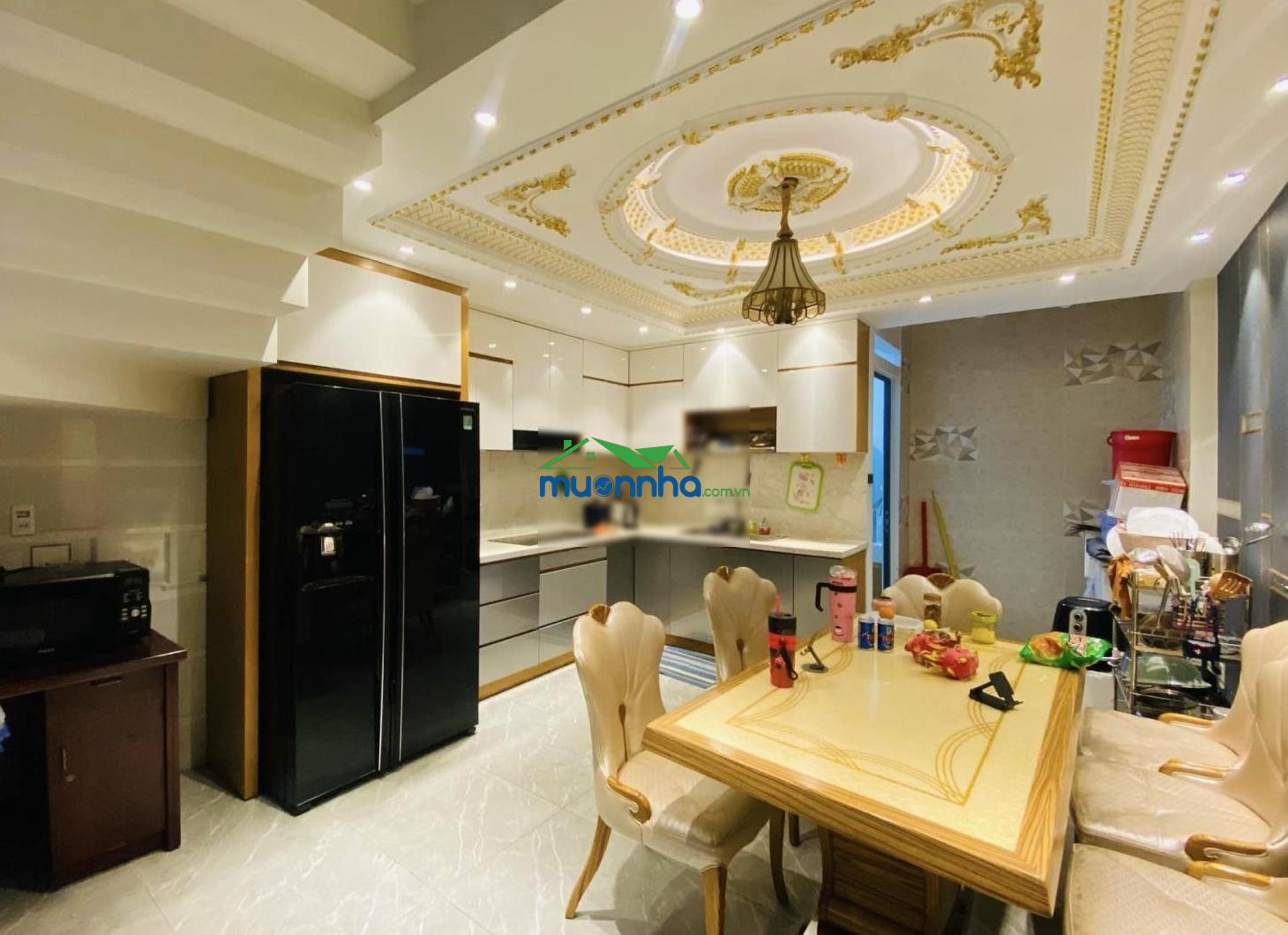 Ngay nguyễn oanh - lê đức thọ - hẻm xe tải thông - (4.5x17m) 76m2 - nhà đẹp 5 tầng 5pn - nhỉnh 9tỷ - 4