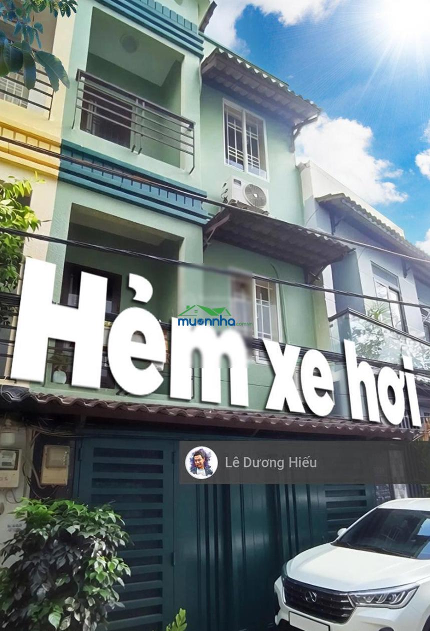 Bán nhà hẻm xe hơi 5m huỳnh tấn phát. 3 tầng kiên cố 45m² (thực tế 80m²). mặt tiền 4m. khu dân trí