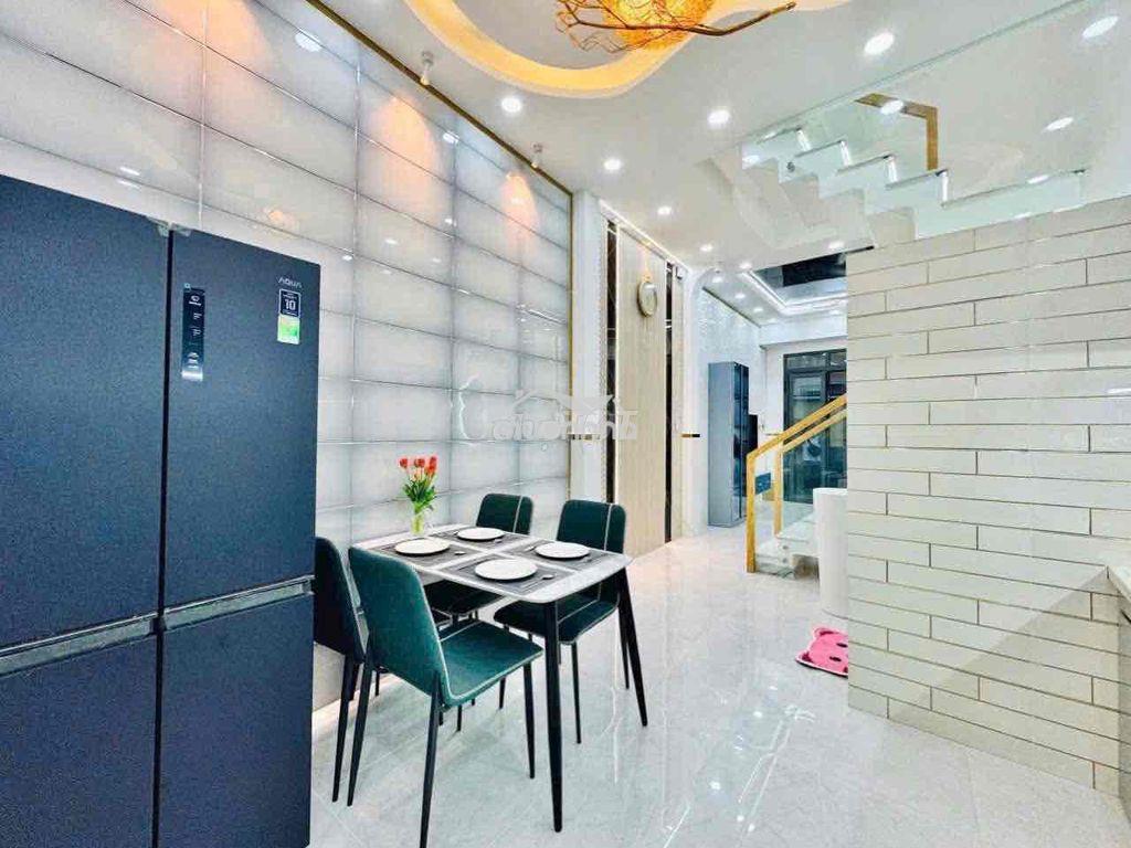 Cho thuê nhà  nguyễn văn khối p11(4x13) 3 lầu , 4pn , 3wc full nt - 3