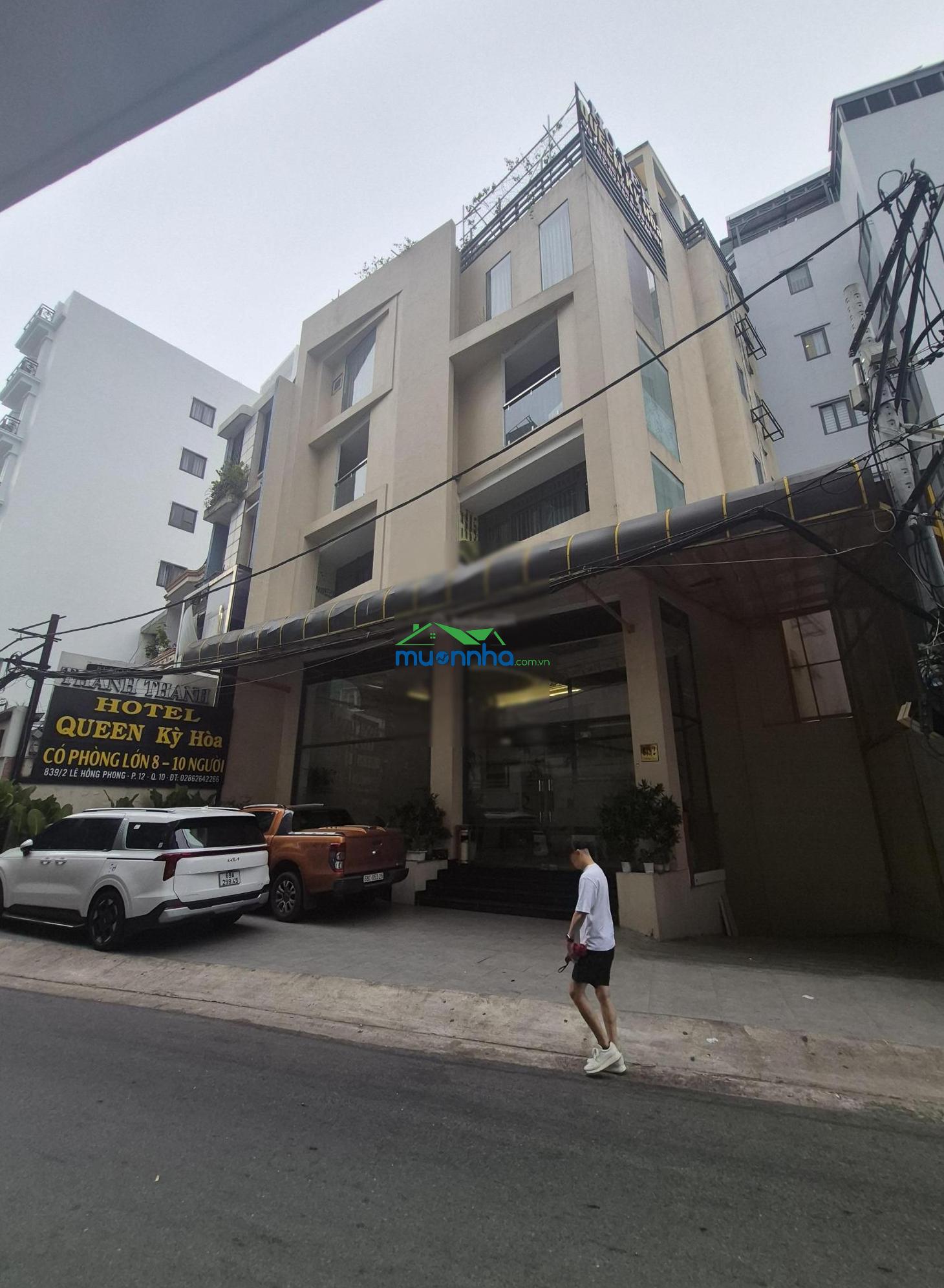 Bán tòa nhà hầm 7 tầng 950m2 sàn khu 839 lê hồng phong quận 10 - dt: 12x20m giá 60 tỷ