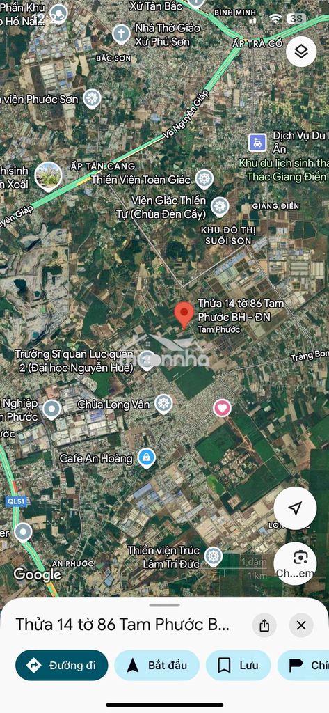 Chính chủ bán 106m2 đất tại tam phước, biên hoà, đồng nai