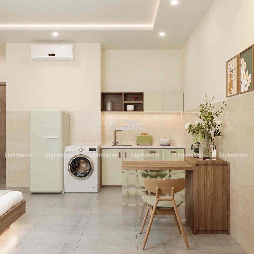 Chỉ tính điện - studio luxury full nội thất máy giặt riêng - thang máy - Ảnh 2