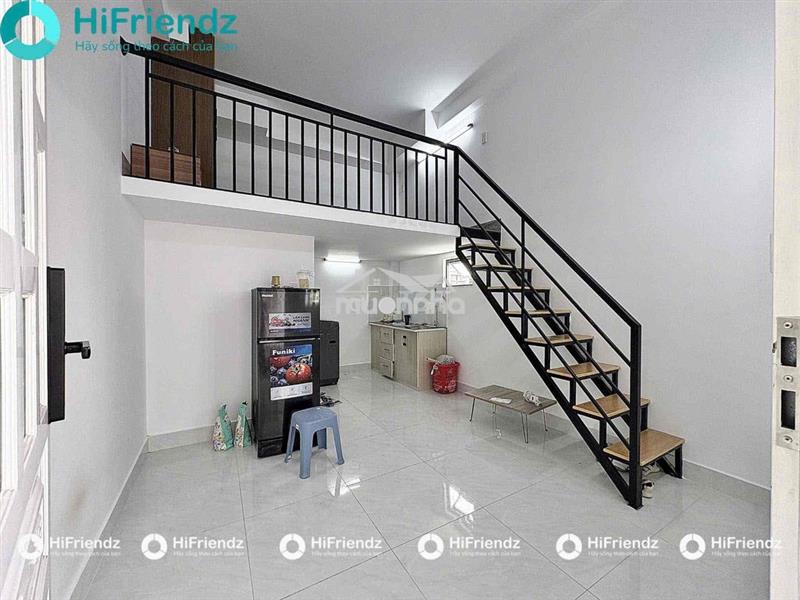 Phòng trọ có gác cao giá rẻ đủ nội thất cửa sổ thoáng cho 4 người