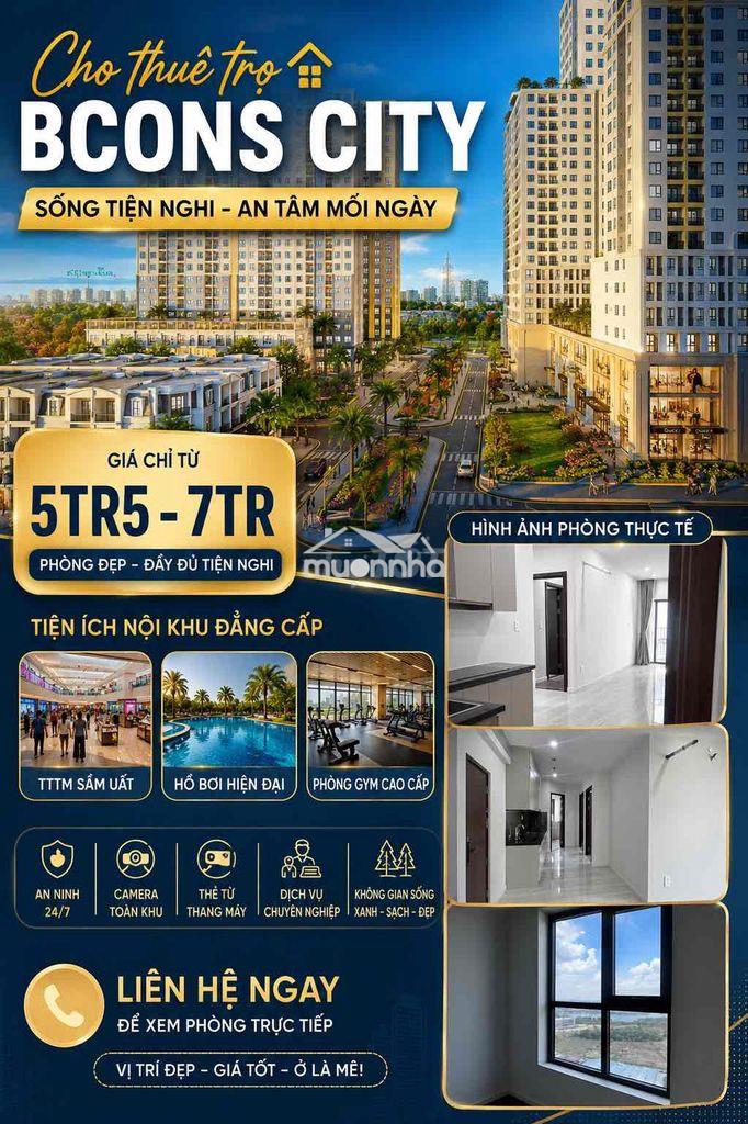 Căn hộ giá rẻ !bcons city 2pn2wc ngay làng đại học