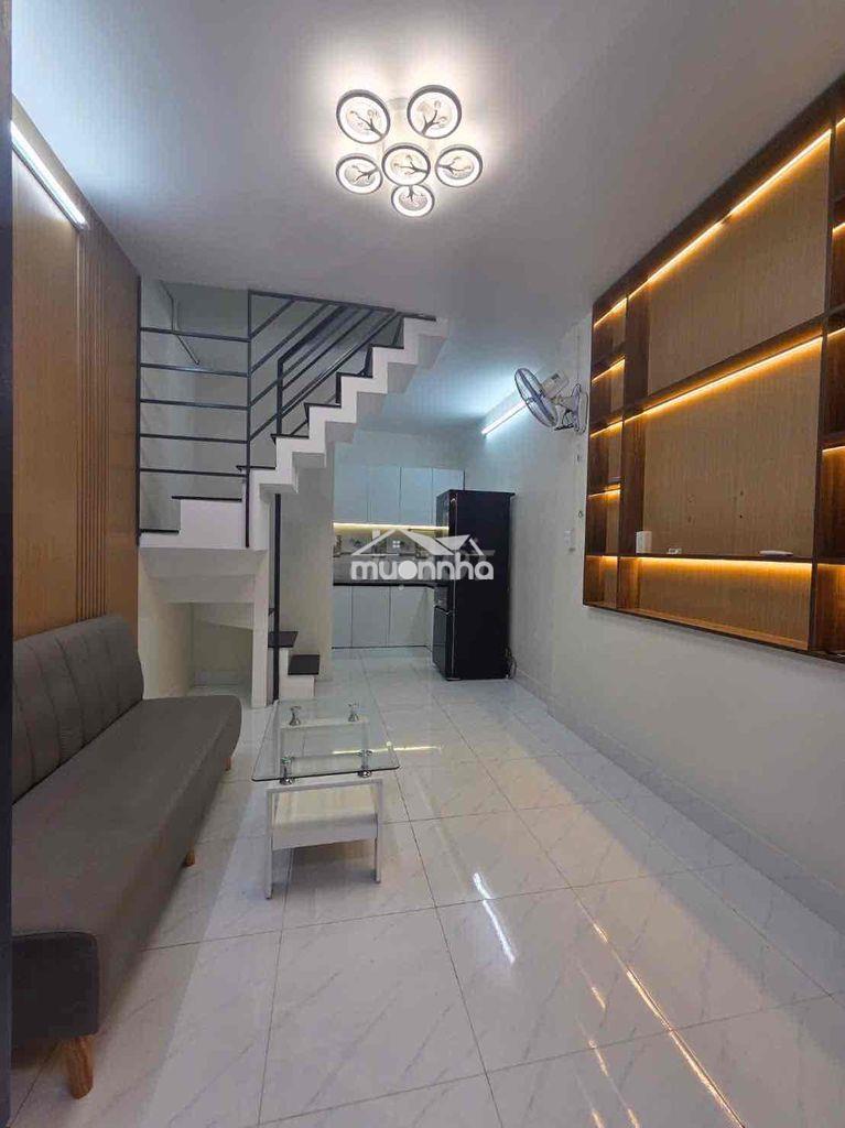 Nhà mới vào ở liền 1 lầu tặng nội thất đường lê văn lương