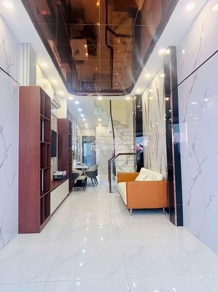 Bán nhà 4 tầng hẻm xe hơi đầy đủ nội thất mai xuân thưởng phường 6 q6