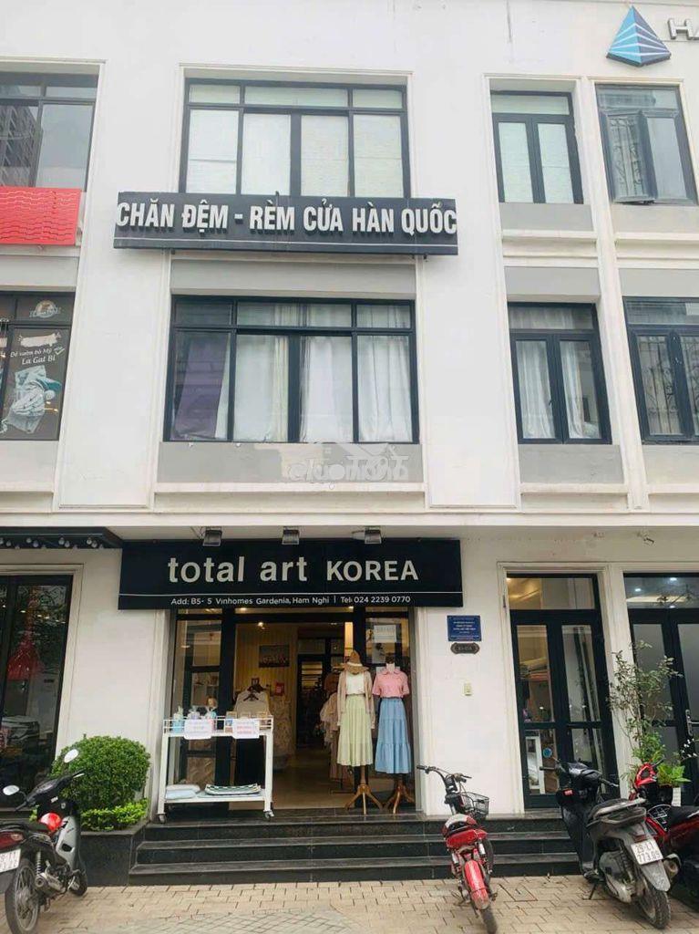 Cho thuê shophouse vinhome hàm nghi, phường mỹ đình 1