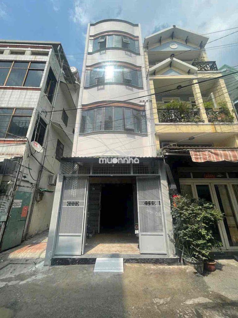 Cho thuê nhà đường nhựa 8m sát mặt tiền lạc long quân p3 q11 4,1x11 4t
