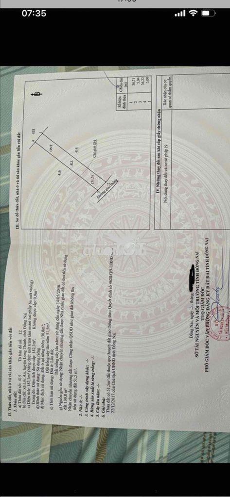Bán đất mặt tiền đường cầu xe xã lộc an long thành - 2