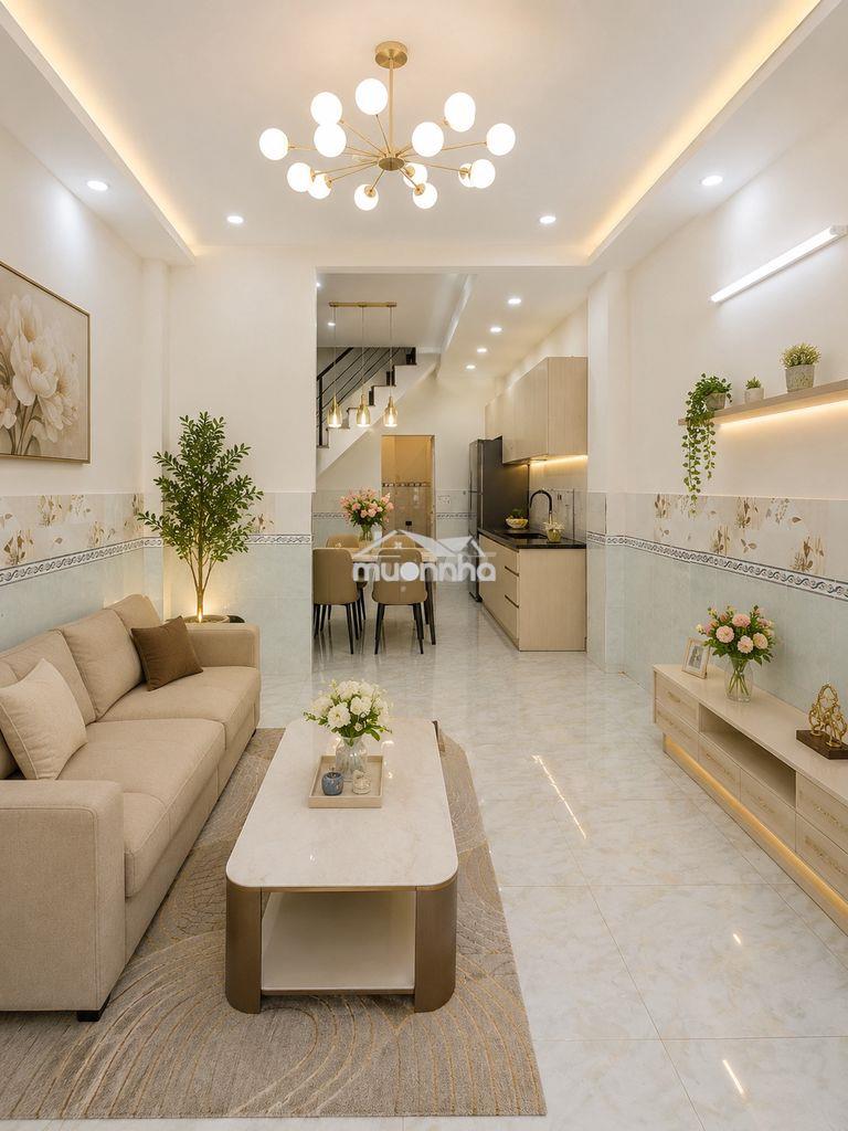 Nhà đẹp q4- 2 tầng- ngang 3,5 x 8,5- ko qh- 3 tỷ nhỉnh - 2