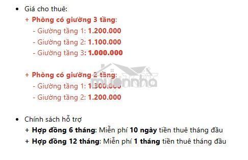 Ktx giá rẻ full tiện nghi - free 1 tháng tiền thuê - 3