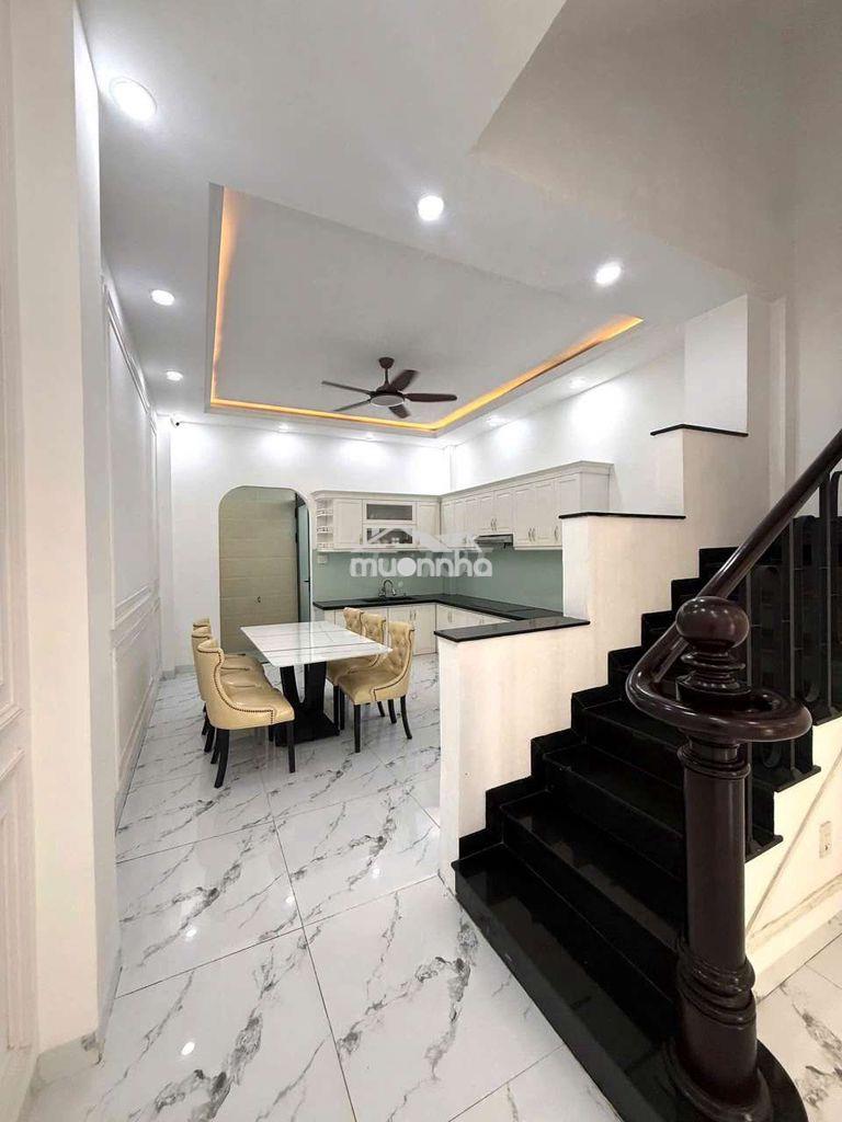 Nhà siêu đẹp 1 trệt 3 lầu, sân thượng, dt 4,5×15 có 4pn,4wc. đường 12m - 2