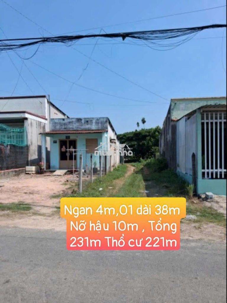 Đất chính chủ 231m, thổ 221m. hậu nở 10m, xã phước vĩnh an 