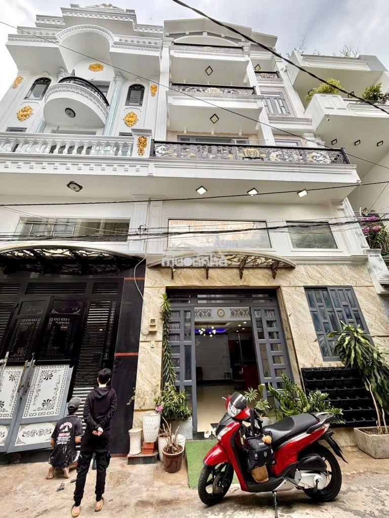 Cho thuê nhà hẻm lê văn quới: 6mx10m 1 lửng 3 lầu, 4pn 5wc