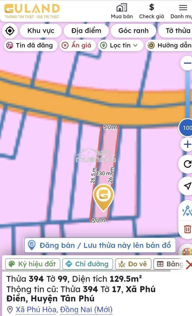 Bán gấp lô đất thổ cư phú điền,sổ hồng riêng, giá chỉ 500 triệu - 3