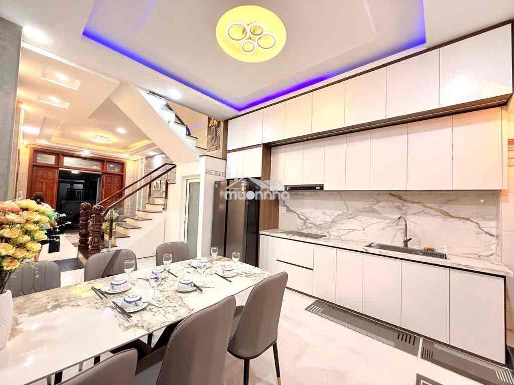 Nhà 4 tầng xây mới - 52m2 - tặng full nội thất - thới an- giá 6,45 tỷ - 3